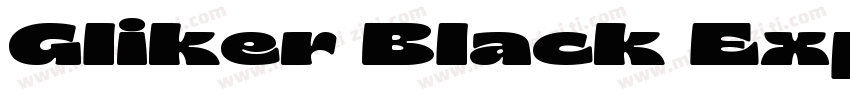 Gliker Black Expande字体转换